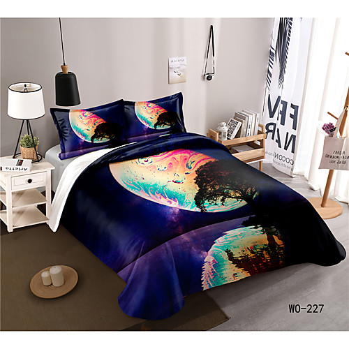 

3-Piece Duvet Cover Set Hotel Bedding Sets Comforter Cover with Soft Lightweight Microfiber, Include 1 Duvet Cover, 2 Pillowcases for Double/Queen/King
