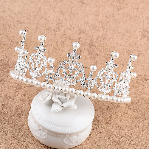 

Wedding Princess Alloy Tiaras with Metal 1 Piece Wedding / Birthday Headpiece