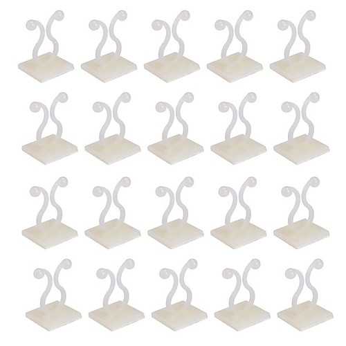 

20pcs Invisible Wall Rattan Clamp Clip Invisible Wall Vine Climbing Sticky Hook Rattan Fixed Clip Bracket Plant Stent Supports