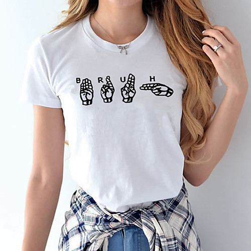 

Women's Tee / T-shirt Pure Color Crew Neck Sport Athleisure T Shirt Top Short Sleeves Breathable Soft Comfortable Everyday Use Street Casual Daily Outdoor