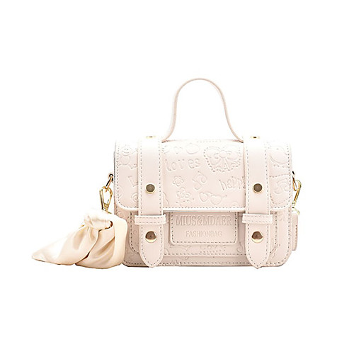 

Women's Bags Top Handle Bag Daily Date Handbags White Black Green Coffee