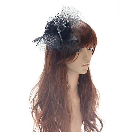

Elegant Retro Tulle Fascinators with Bowknot / Polka Dot 1 Piece Special Occasion / Party / Evening Headpiece