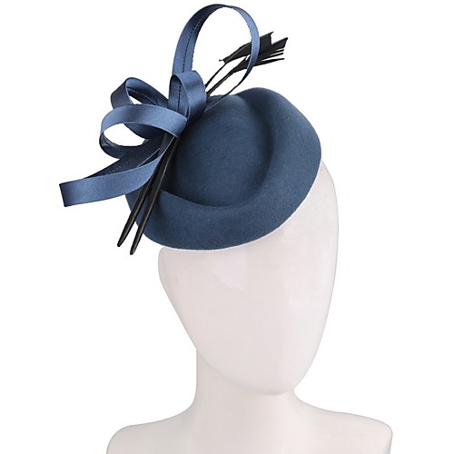 

Elegant Lady Wool Hats with Trim 1 Piece Special Occasion / Party / Evening Headpiece
