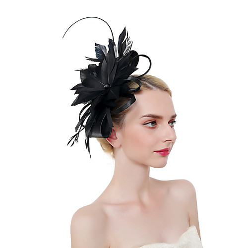 

Feathers Headpiece with Flower 1 Piece Party / Evening / Horse Race Headpiece