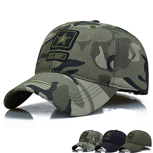 

Men's Baseball Cap Sun Hat Fishing Hat Outdoor UV Sun Protection Windproof UPF50 Quick Dry Spring Summer Black Camouflage Green / Breathable