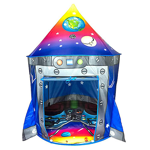 

Play Tent & Tunnel Playhouse Teepee Castle Astronaut Space Foldable Convenient Polyester Gift Indoor Outdoor Party Favor Festival Fall Spring Summer 3 years Boys and Girls Pop Up Indoor/Outdoor