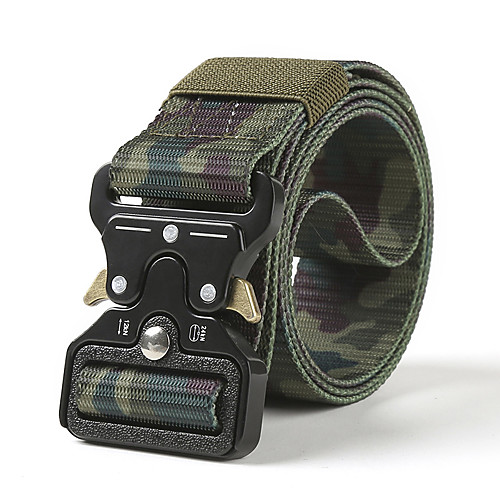 

Belt Men's Military Tactical Belt Breathable Wearable Protective for Solid Colored Camo Nylon Fall Spring Summer