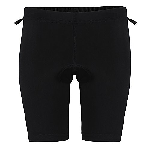 

childrens/kids stay seated padded cycling shorts (13 years) (black)