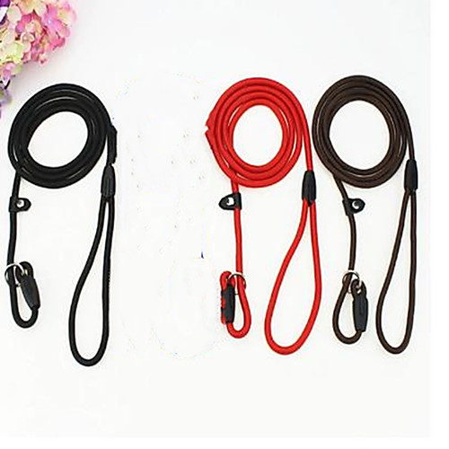 

Dog Pets Training Leash Durable Nylon Black Red Khaki 1pc