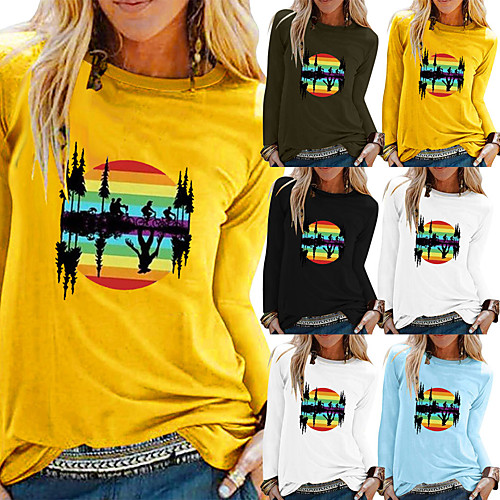 

Women's Sweatshirt Pullover Pure Color Crew Neck Sport Athleisure Sweatshirt Top Long Sleeve Breathable Soft Comfortable Everyday Use Street Casual Daily Outdoor