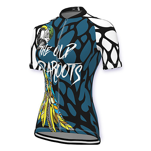 

21Grams Women's Short Sleeve Cycling Jersey Spandex Blue Bike Top Mountain Bike MTB Road Bike Cycling Breathable Sports Clothing Apparel / Stretchy / Athleisure