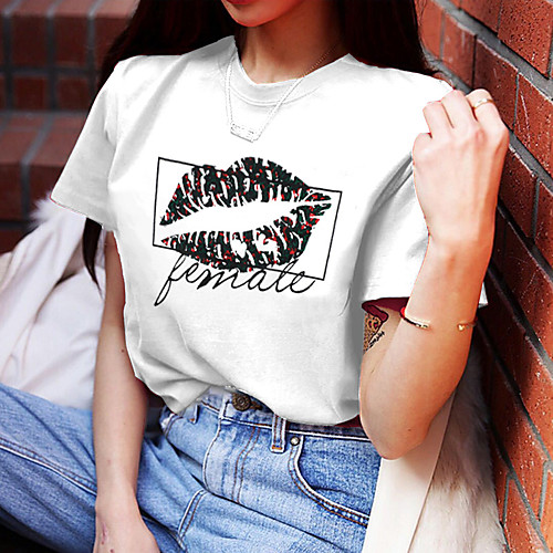 

Women's Tee / T-shirt Pure Color Crew Neck Sport Athleisure T Shirt Top Short Sleeves Breathable Soft Comfortable Everyday Use Street Casual Daily Outdoor