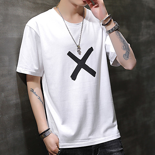 

Men's Tee / T-shirt Color Block Crew Neck Color Block Sport Athleisure T Shirt Half Sleeve Breathable Sweat Out Comfortable Everyday Use Street Casual Daily