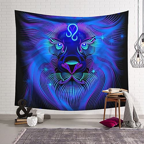 

Wall Tapestry Art Decor Blanket Curtain Hanging Home Bedroom Living Room Decoration Polyester Lion