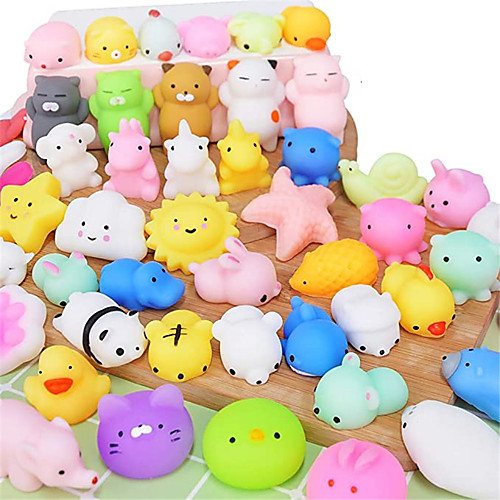 

Squishy Squishies Squishy Toy Squeeze Toy / Sensory Toy 28-45 pcs Mini Animal Stress and Anxiety Relief Kawaii Mochi For Kid's Adults' Boys and Girls