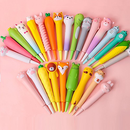 

Vent Pen Relaxation Pen Creative Cartoon Soft Pinch Pen for Student Cute Super Cute Decompression Pen Gift for Kids