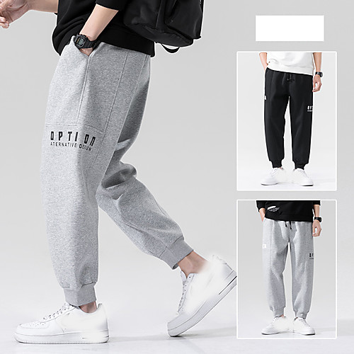 

Men's Sweatpants Color Block Drawstring Collarless Letter & Number Sport Athleisure Pants Sleeveless Breathable Sweat Out Comfortable Everyday Use Street Casual Daily