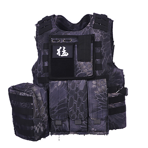 

Men's Hunting Gilet Outdoor Waterproof Ventilation Wearable Fall Spring Summer Camo Nylon Black