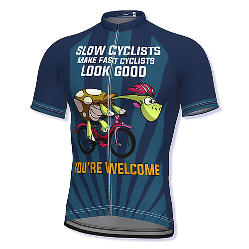 

21Grams Men's Short Sleeve Cycling Jersey Summer Spandex Polyester Dark red Blue Red Bike Top Mountain Bike MTB Road Bike Cycling Quick Dry Breathable Reflective Strips Sports Clothing Apparel
