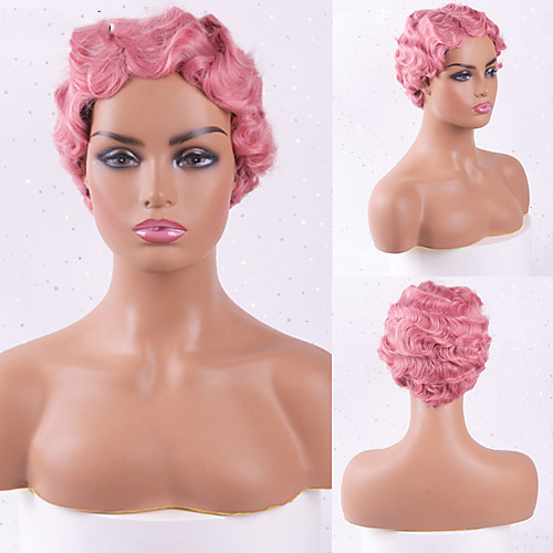 

Synthetic Wig Curly Short Bob Wig Short A1 A2 A3 A4 A5 Synthetic Hair Women's Cosplay Party Fashion Red