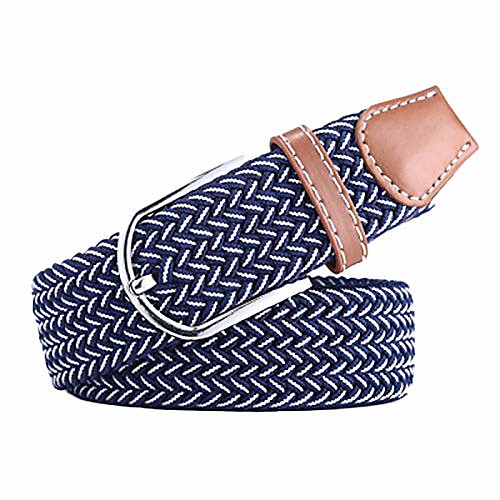 

belt for women, bz fashion waist belt for jeans,woven stretch belts-blue