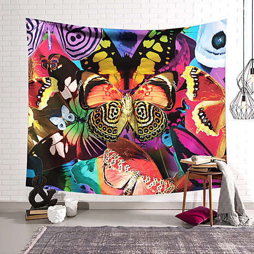 

Wall Tapestry Art Decor Blanket Curtain Hanging Home Bedroom Living Room Decoration Polyester Butterfly