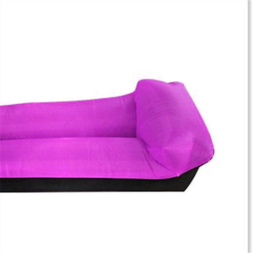 

Color-blocking Pillow Type Lazy Inflatable Sofa Oxford Cloth Outdoor Portable Air Sofa Bed