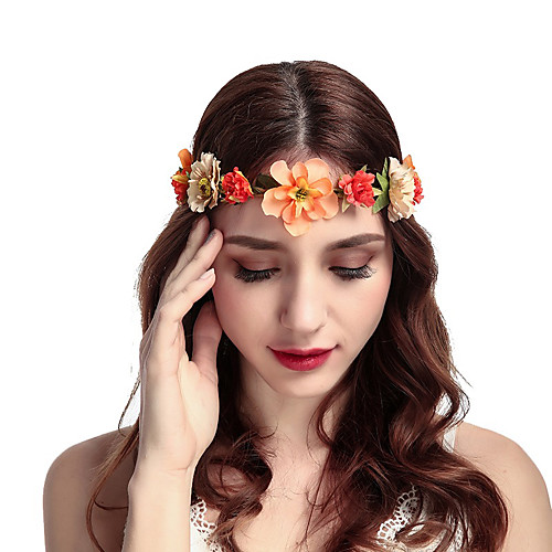 

2 pcs European And American Mori Women's Flower Hair Accessories Bride And Bridesmaid Wreath Headdress Hair Band Seaside Vacation Photography Photo Accessories