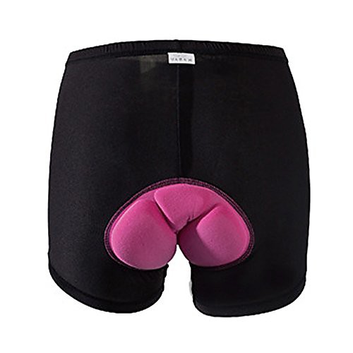 

women's 3d padded bike shorts cycling pants tights breathable bicycle gel comfort style underwear (s, black)