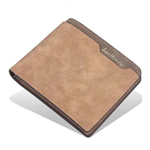 

Men's Bags PU Leather Wallet Zipper Solid Color Daily Date 2021 Light Coffee Black Dark Coffee