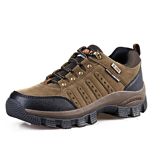 

Men's Hiking Shoes Sneakers Anti-Slip Breathable Wearable Comfortable Hiking Outdoor Exercise Running Spring, Fall, Winter, Summer Army Green Khaki Brown