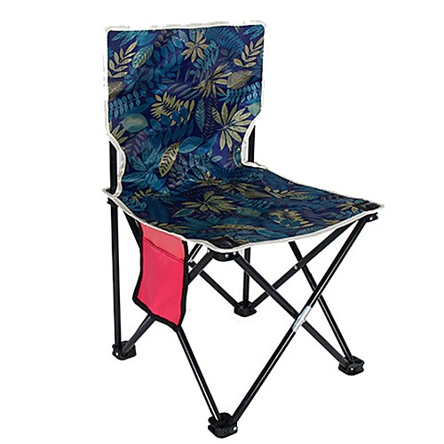 

Camping Chair Multifunctional Portable Breathable Ultra Light (UL) Oxford for 1 person Fishing Beach Camping Autumn / Fall Winter Black Navy Blue Camouflage Blue