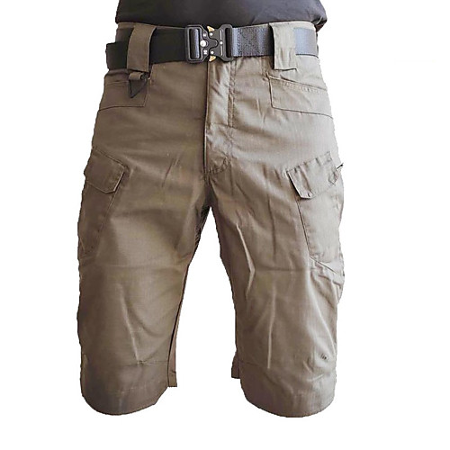

Men's Hiking Shorts Hiking Cargo Shorts Tactical Shorts Ventilation Multi-Pockets Quick Dry Breathable Spring Summer Solid Colored Camo / Camouflage Cotton Bottoms for Hunting Fishing Casual Black