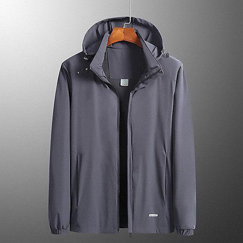 

Men's Hiking Softshell Jacket Hiking Windbreaker Outdoor Lightweight UV Sun Protection Breathable Quick Dry Jacket Top Fishing Climbing Camping / Hiking / Caving Black Blue Gray