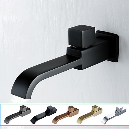 

All Copper in-wall Faucet Mop Pool Single Cold Outdoor Balcony Bathroom Retro Faucet