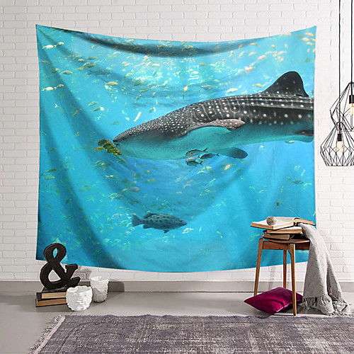 

Wall Tapestry Art Decor Blanket Shark Curtain Hanging Home Bedroom Living Room Decoration and Modern and Animal