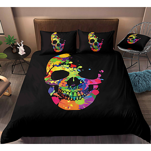 

3-Piece Duvet Cover Set Hotel Bedding Sets Comforter Cover with Soft Lightweight Microfiber, Include 1 Duvet Cover, 2 Pillowcases for Double/Queen/King(1 Pillowcase for Twin/Single)