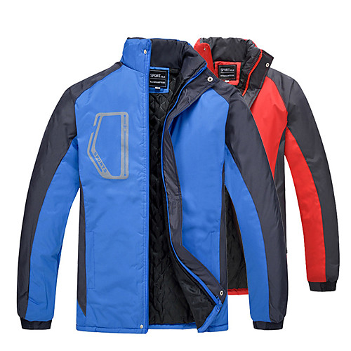 

Men's Hiking Softshell Jacket Hiking Fleece Jacket Winter Outdoor Waterproof Lightweight Windproof Breathable Jacket Top Fishing Climbing Camping / Hiking / Caving orange Blue Red / Quick Dry