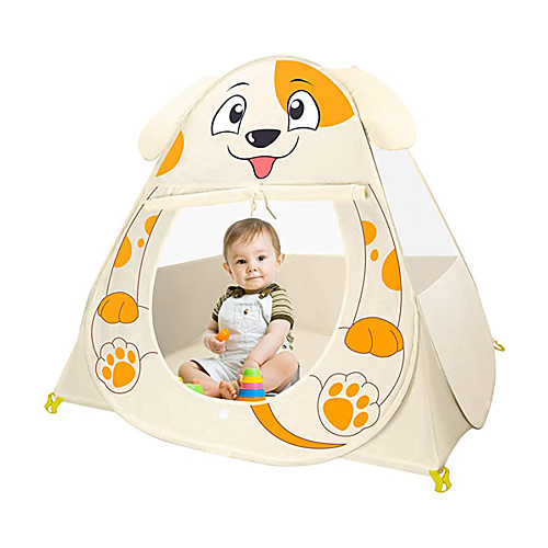 

Play Tent & Tunnel Playhouse Teepee Dog Animal Foldable Convenient Polyester Gift Indoor Outdoor Party Favor Festival Fall Spring Summer 3 years Boys and Girls Pop Up Indoor/Outdoor Playhouse for