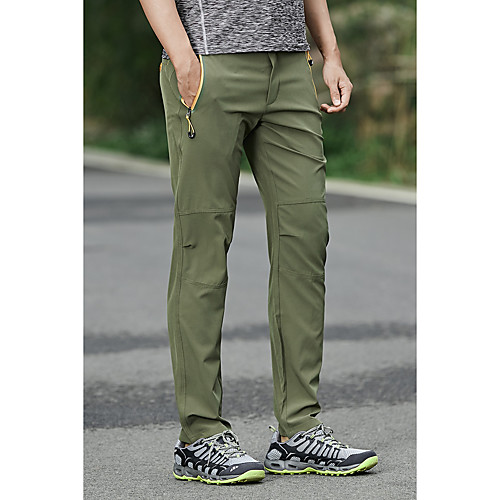 

Men's Hiking Pants Trousers Solid Color Outdoor Breathable Comfort Quick Dry Multi-Pockets Pants / Trousers Black Army Green Dark Green Khaki Dark Blue Hunting Fishing Camping / Hiking / Caving M L