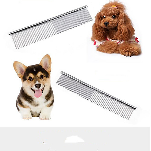 

Dog Grooming Stainless steel Comb Casual / Daily Pet Grooming Supplies Silver 1 Piece