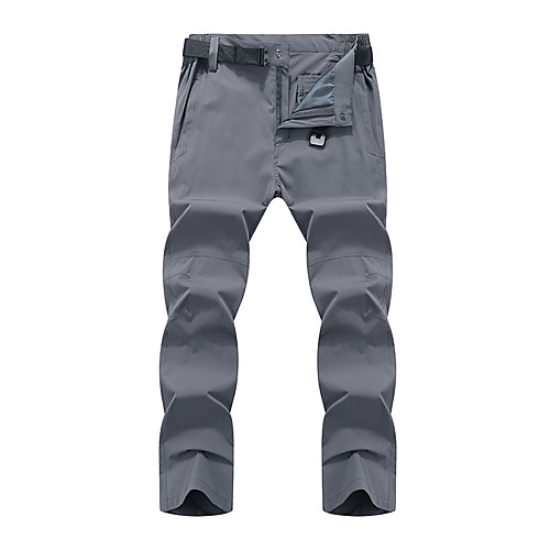 

Men's Hiking Pants Trousers Solid Color Summer Outdoor Comfort Quick Dry Breathable Stretchy Pants / Trousers Black Army Green Grey Khaki Hunting Fishing Climbing L XL XXL XXXL 4XL / Zipper Pocket
