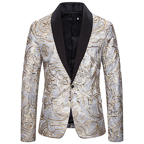 

Cosplay Masquerade Men's Adults' Sequins Party Masquerade Polyester Coat