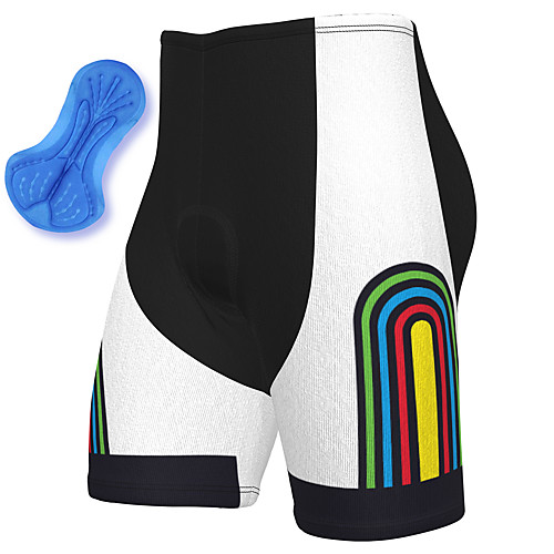 

21Grams Men's Cycling Shorts Spandex Bike Padded Shorts / Chamois Breathable Quick Dry Sports White Mountain Bike MTB Road Bike Cycling Clothing Apparel Bike Wear / Athleisure