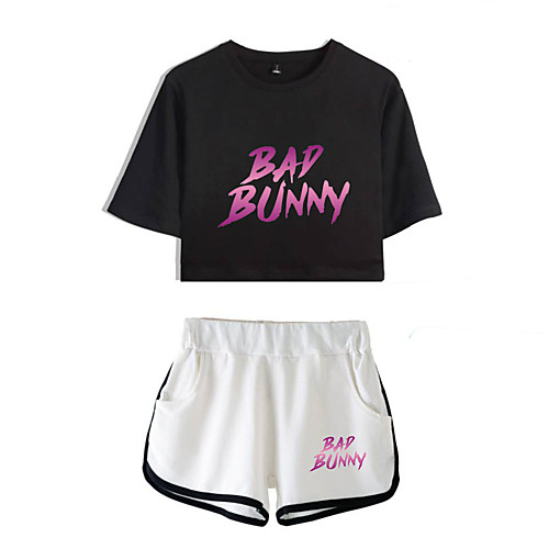 

Inspired by bad bunny Cosplay Cosplay Costume Outfits Polyester / Cotton Blend Graphic Printing Shorts For Women's