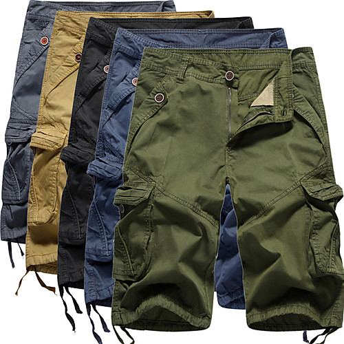 

Men's Hiking Shorts Hiking Cargo Shorts Ventilation Wearproof Soft Spring Summer Solid Colored Cotton for Black Army Green Blue M L XL XXL XXXL