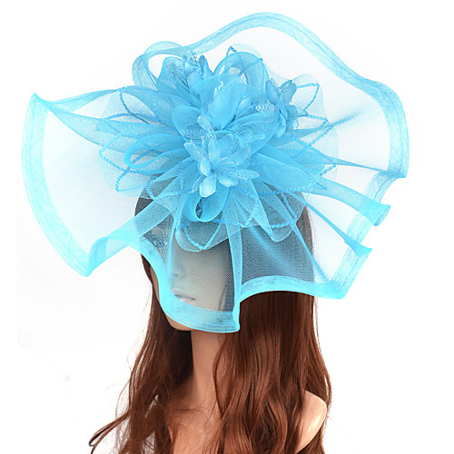 

Elegant Hyperbole Tulle Fascinators with Floral 1 Piece Special Occasion / Party / Evening Headpiece