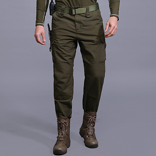 

Men's Hiking Pants Trousers Hunting Pants Hiking Cargo Pants Dust Proof Quick Dry Breathable Wearproof Fall Spring Solid Colored Camo / Camouflage Cotton for CP Color Grey Khaki S M L XL XXL