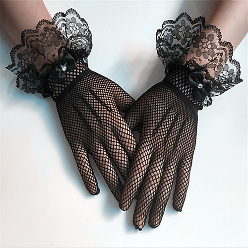 

Lace Wrist Length Glove Cute With Floral