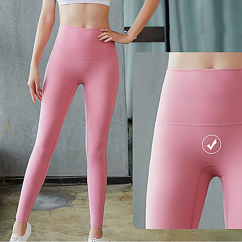 

Women's High Waist Yoga Pants Tights Leggings Tummy Control Butt Lift Breathable Solid Color Dark Grey Black Blue Spandex Yoga Fitness Gym Workout Sports Activewear High Elasticity Skinny / Athletic